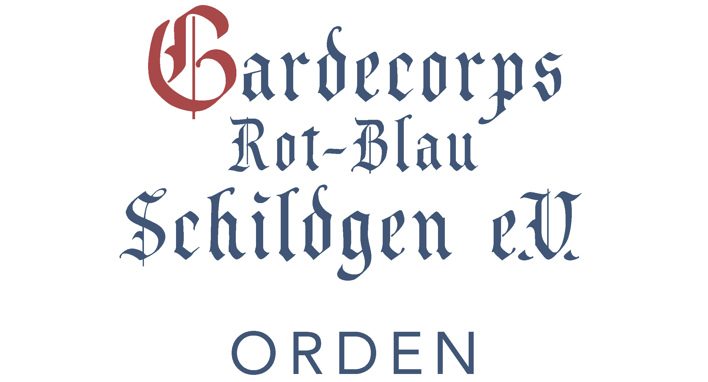 Schriftzug des Gardecorps